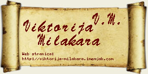 Viktorija Milakara vizit kartica